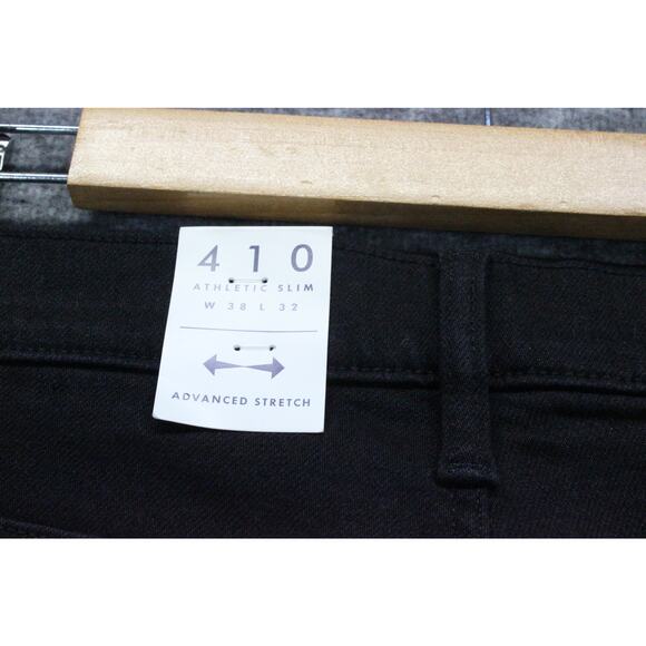 Lucky Brand Men’s 410 Jean Athletic Straight Fit Stretch Black Denim 38x32 NEW - Picture 3 of 5